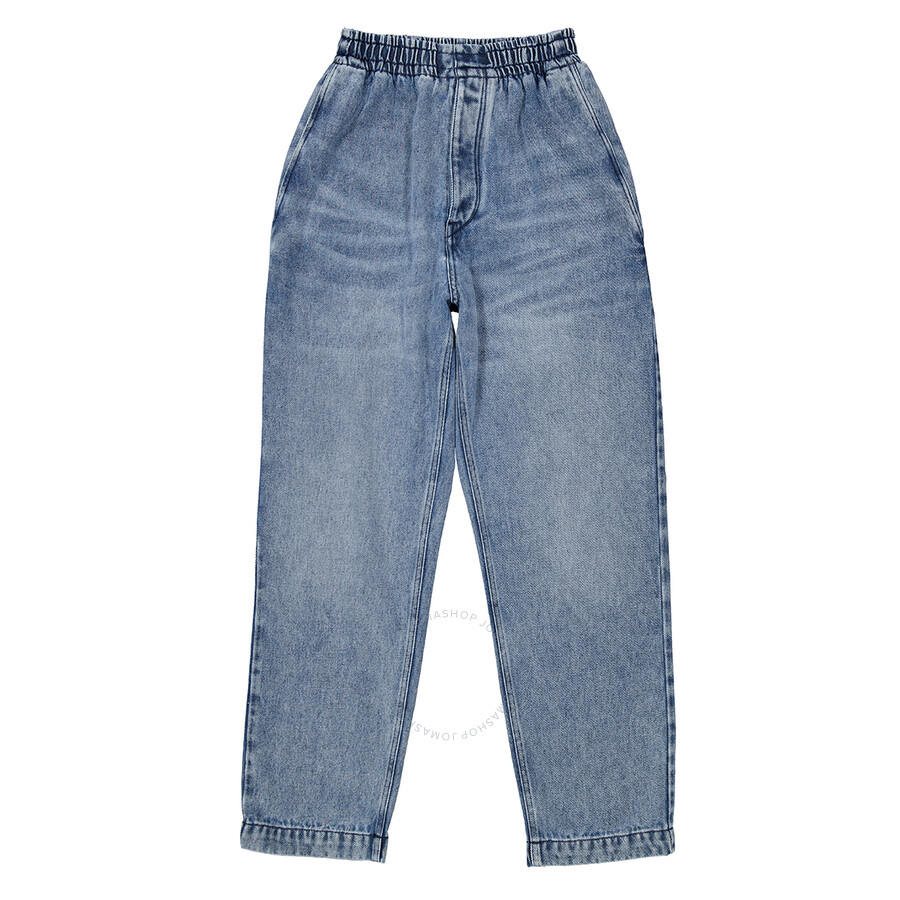 Isabel Marant Men's Light Blue Timeo Flowing Elastic Waist Jeans In Blue