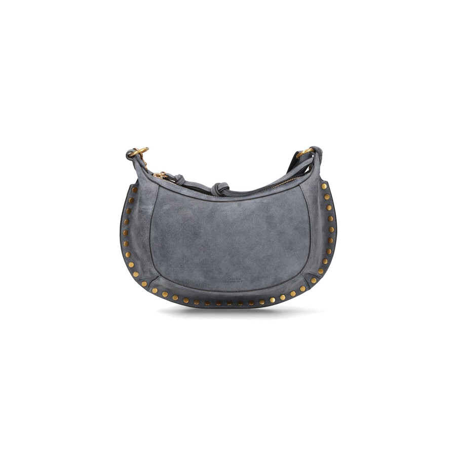 Isabel Marant Oskan Moon Small Shoulder Bag In Gray