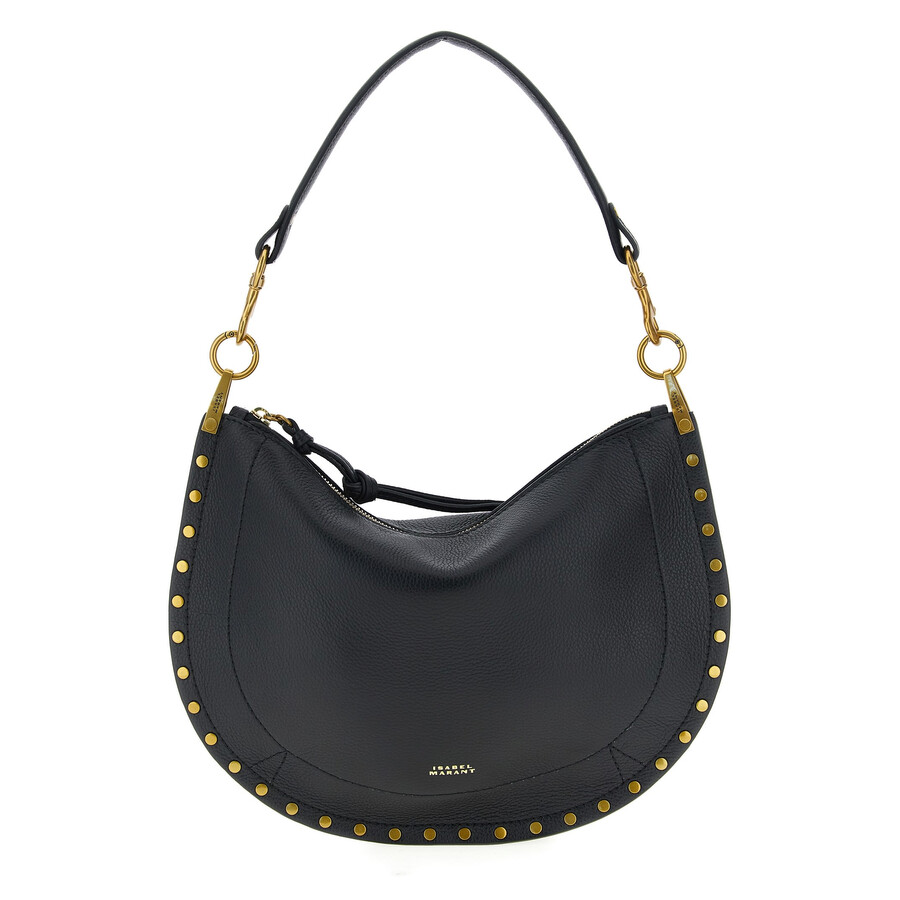 Isabel Marant Oskan Soft Zip Handbag In Black