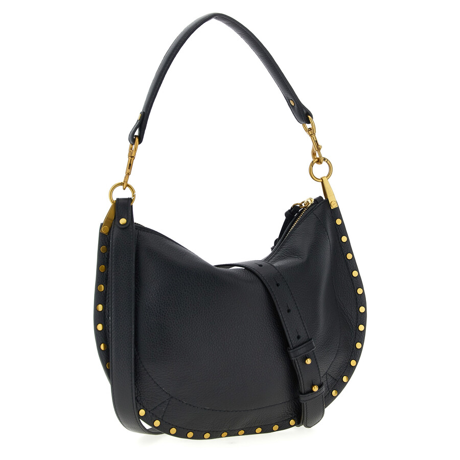 Isabel Marant Oskan Soft Zip Handbag In Black