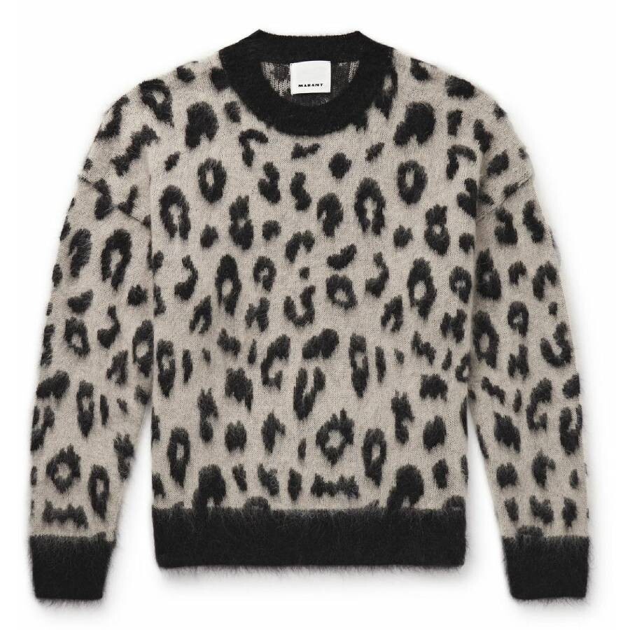Isabel Marant Tevy Mohair Wool Blend Sweater In Multi