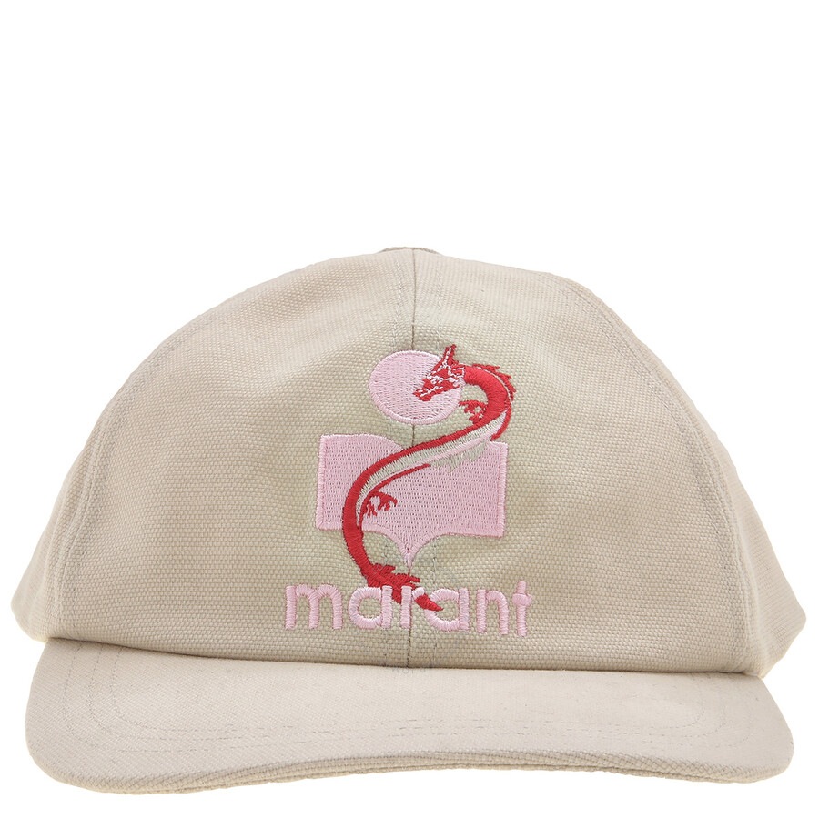 Isabel Marant Tyron Logo Cap, Size 57 CQ001XFB-B1C02O-ECRU