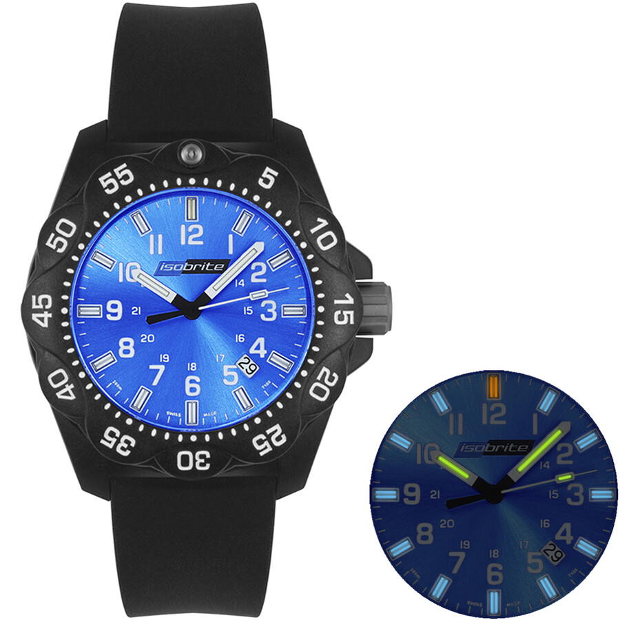 Isobrite Valor (T100 Tritium Illuminated) Quartz Blue Dial Men's Watch