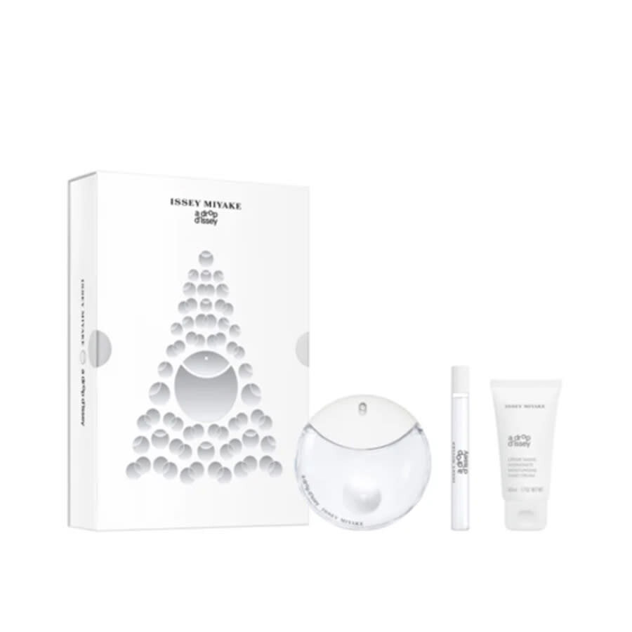 Shop Issey Miyake Ladies A Drop Gift Set Fragrances 3423222047962 In Cream / Orange