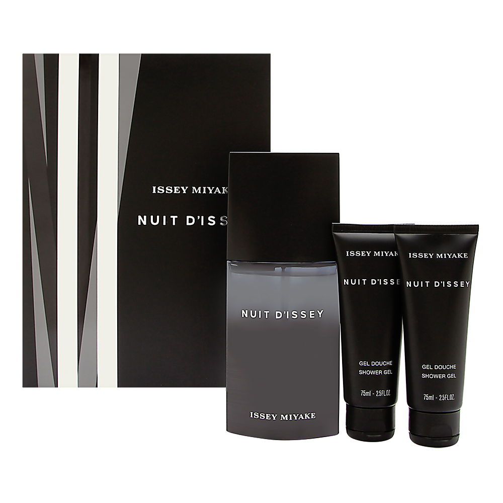Issey miyake nuit 3pcs 4.2 EDT spr, 2.5 s/g, 2.5 a/s balm (m) (3423478435650)