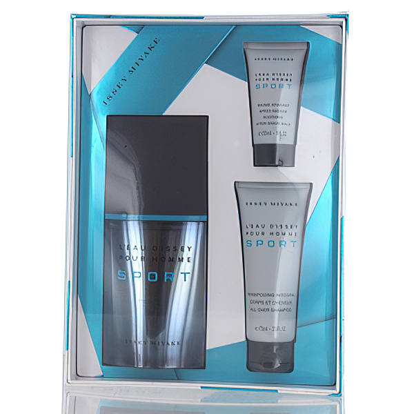 Issey miyake l'eau d'issey pour homme Sport 3pcs set: 3.4 sp (3423474870851)