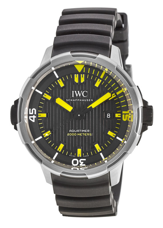 IWC Aquatimer Black Dial Automatic Men's Watch IW358001 IW358001  617566629226 - IWC, Aquatimer - Jomashop