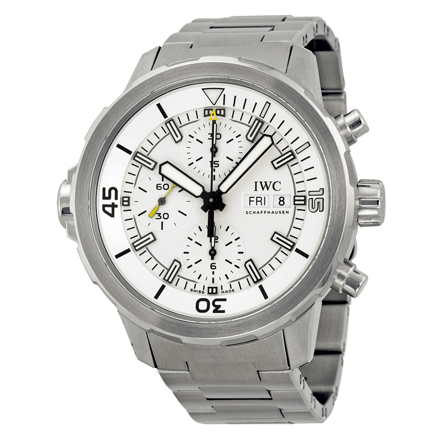IWC Aquatimer Chronograph Silver Dial Stainless Steel Men's Watch IW376802