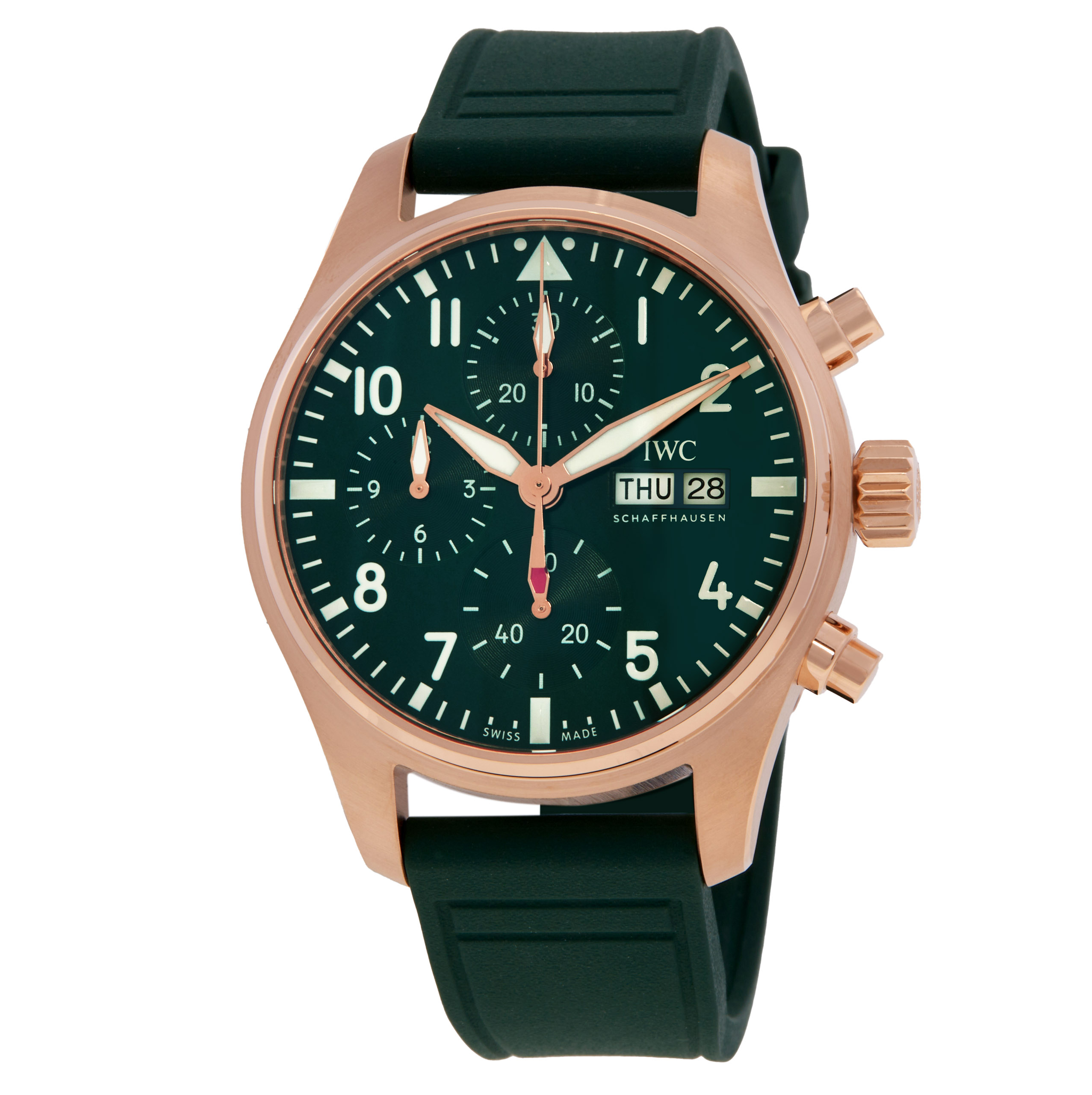 IWC Chronograph Automatic Green Dial Men's Watch IW388110