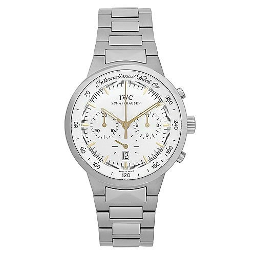 IWC GST White Dial Chronograph Semi Mechanical Quartz Men's Watch 3727-03