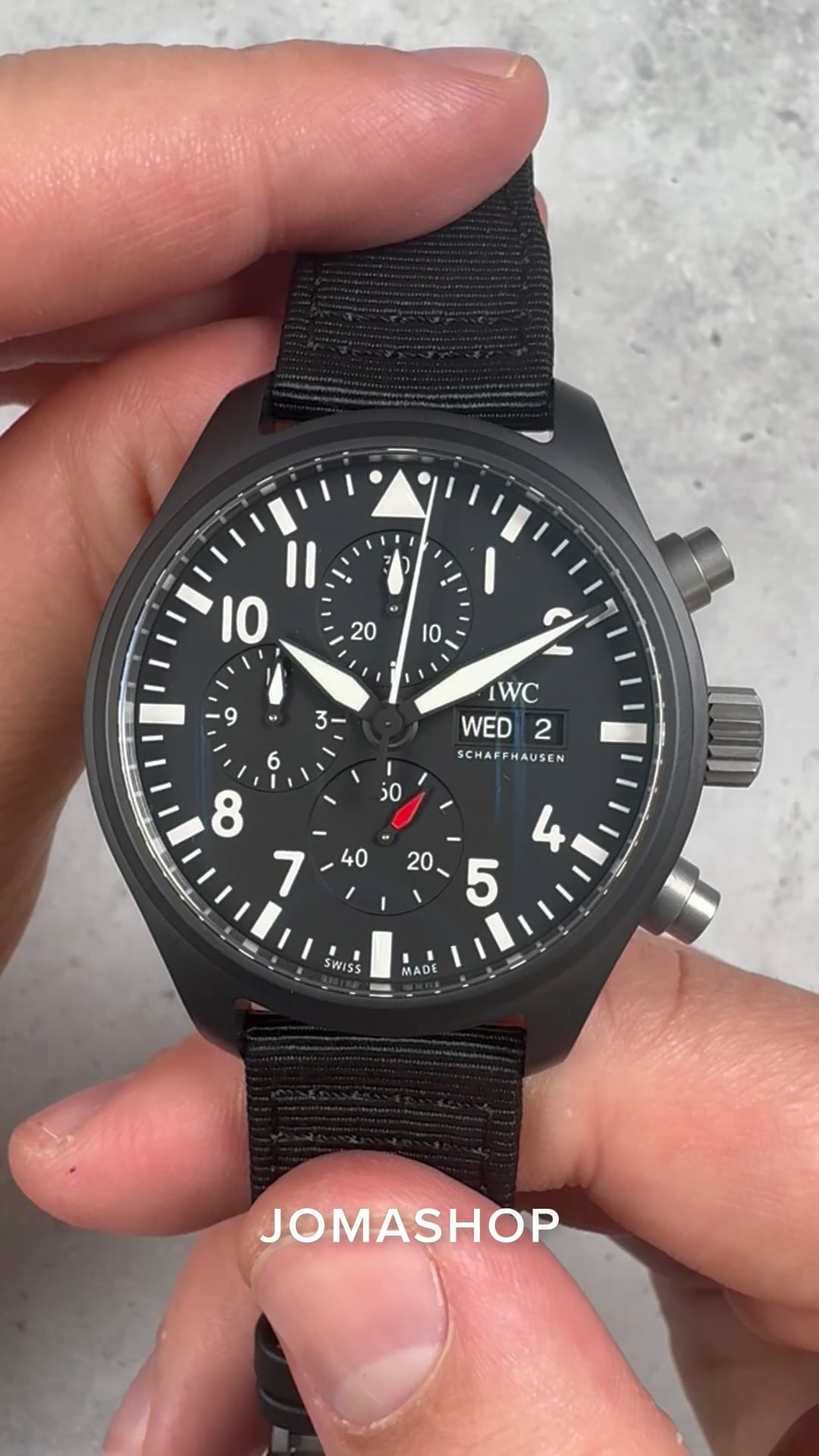 IWC Pilot Top Gun Chronograph Automatic Black Dial Men's Watch