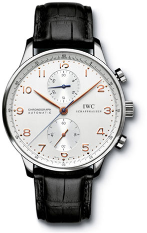 IWC Portuguese Chrono Automatic Steel Black Men's Watch IW371401