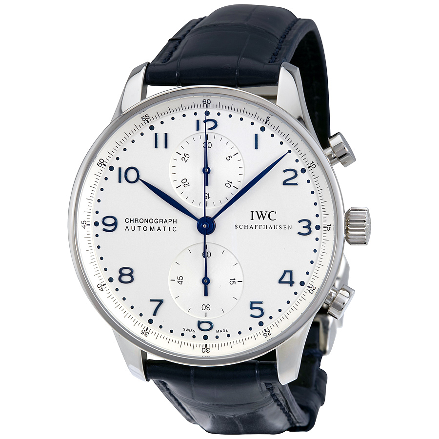 IWC Portuguese Chronograph Automatic White Dial Men's Watch IW371446