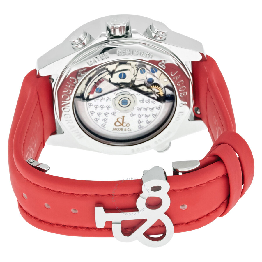 Jacob and Co. Automatic Chronograph Silver Guilloche Men's Watch ACM10