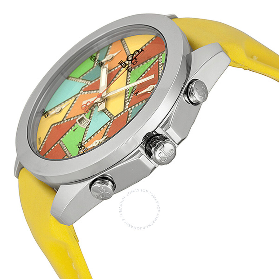 Jacob and Company Five Time Zone Diamond Accented MultiColored Dial