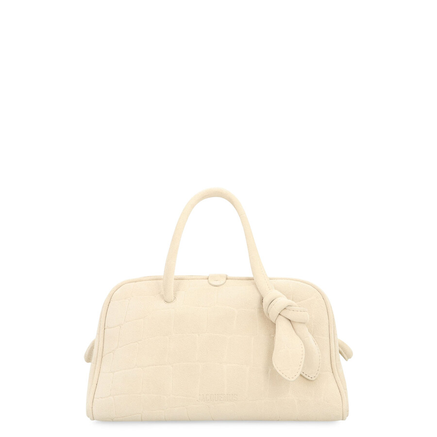 Jacquemus Borsa Le Petit Turismo In Scamosciato Leather In Neutral