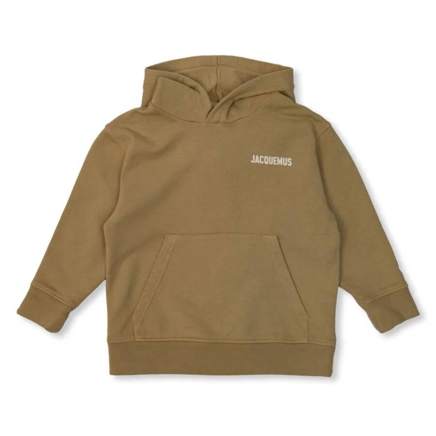 Kids Logo Embroidered Cotton Hoodie