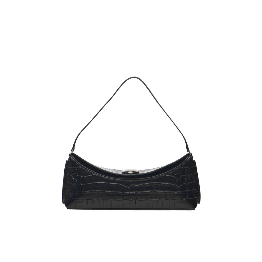 Jacquemus La Pochette Ovalo Shoulder Bag In Black