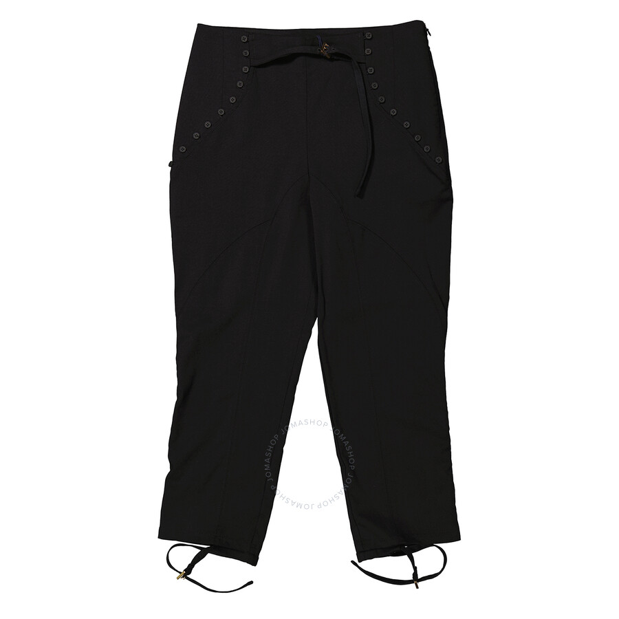 Jacquemus Le Pantalon Caraco Cropped Trousers In Black