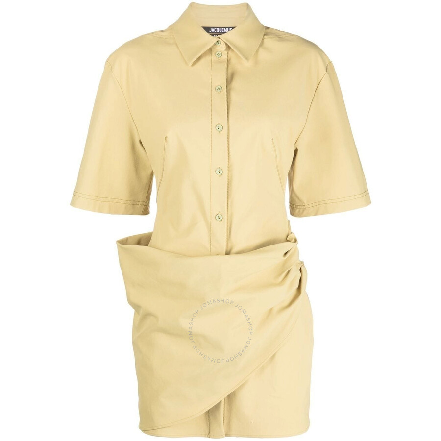 Jacquemus La Robe Camisa In Beige