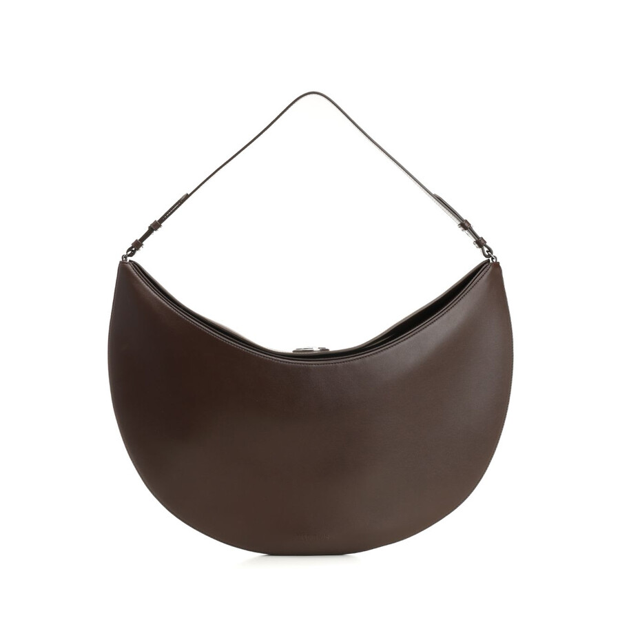 Jacquemus Large Ovalo Hobo Bag In Brown