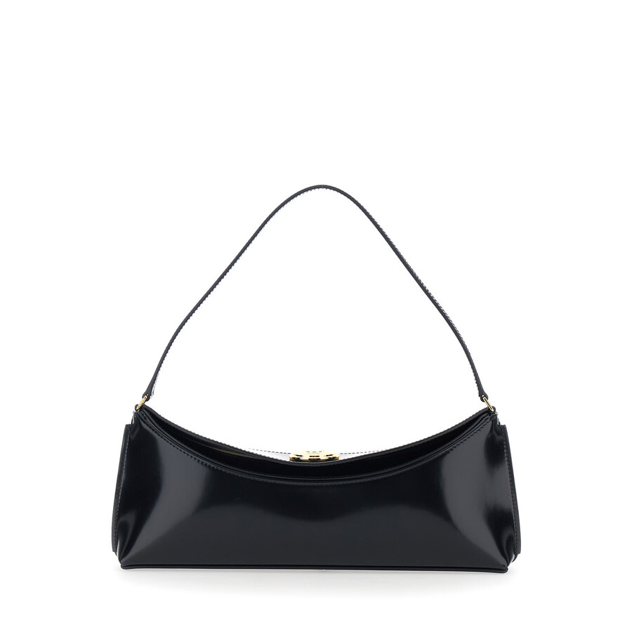 Jacquemus Le Calisso Black Shoulder Bag With Engraved Snap Button In Leather In Black