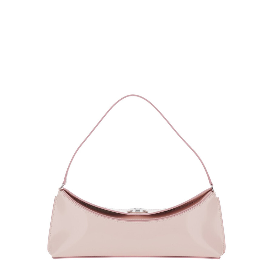 Jacquemus Le Calisso Pink Shoulder Bag With Engraved Snap Button In Leather In Pink