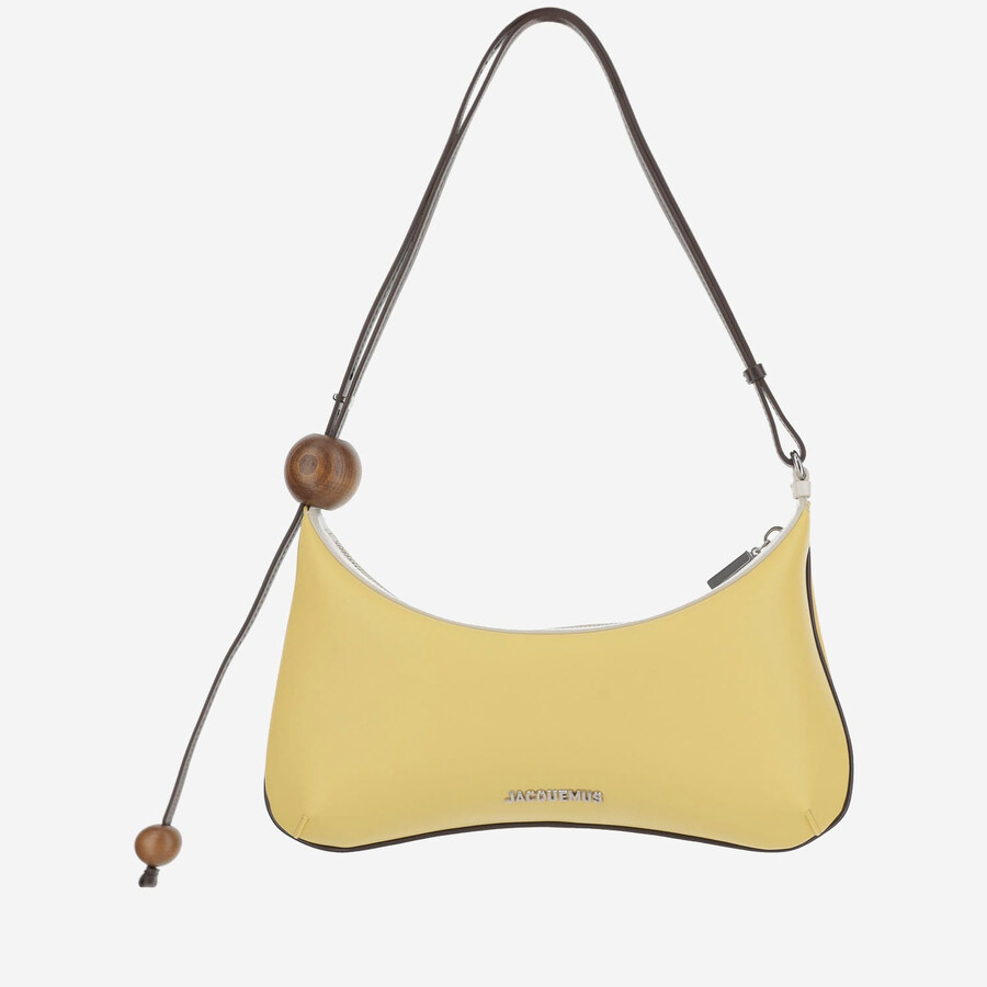 Jacquemus Le Grand Bisou Pearl Bag In Yellow