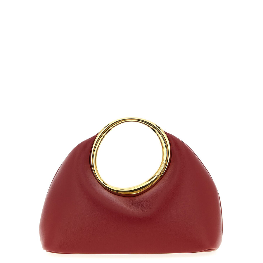 Jacquemus Le Petit Calino Ring Leather Top-handle Bag In Red