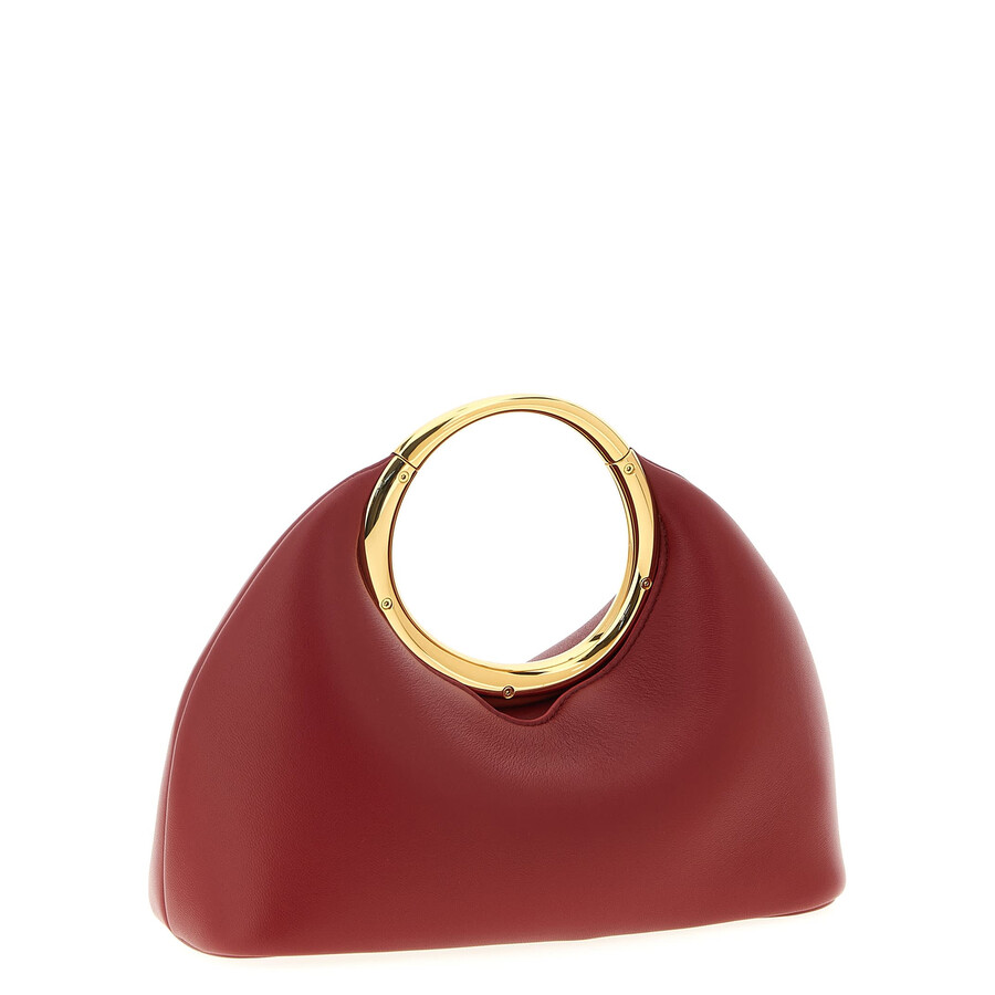 Jacquemus Le Petit Calino Ring Leather Top-handle Bag In Red