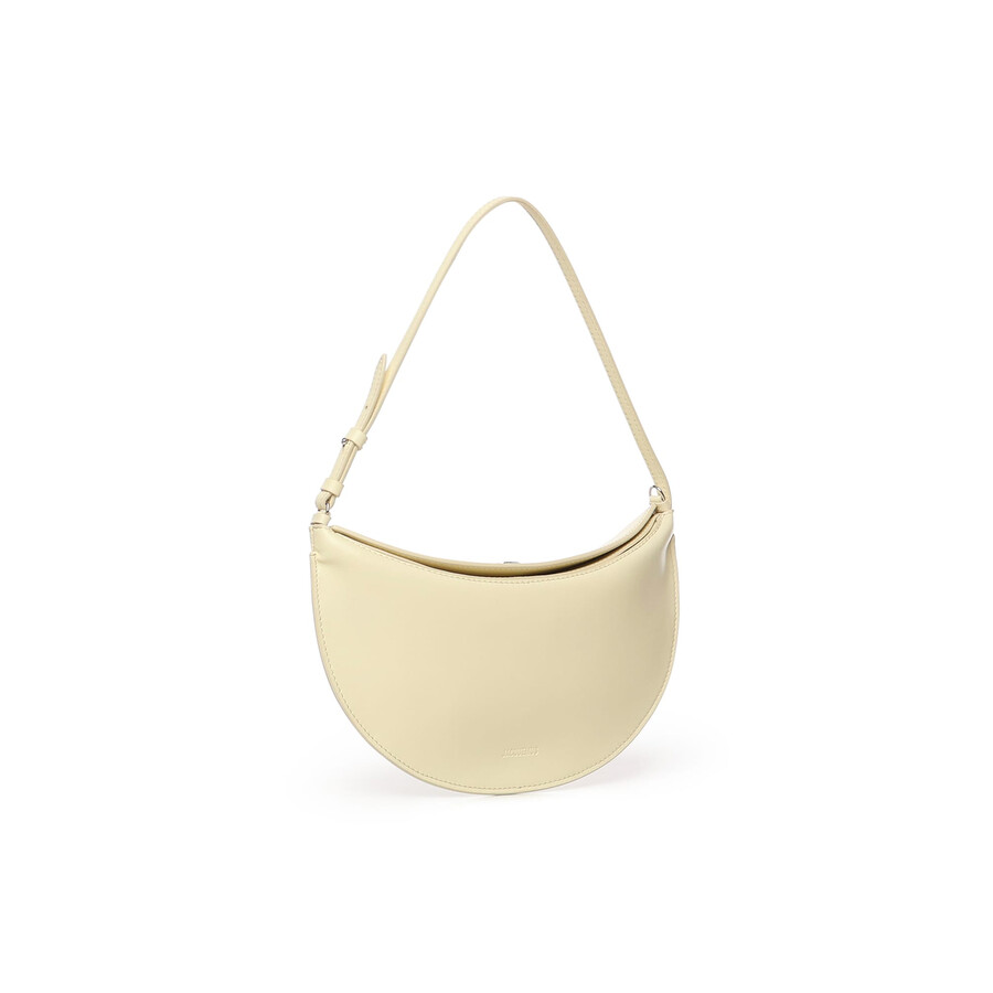 Jacquemus Le Petit Calisso Round Leather Shoulder Bag In Yellow