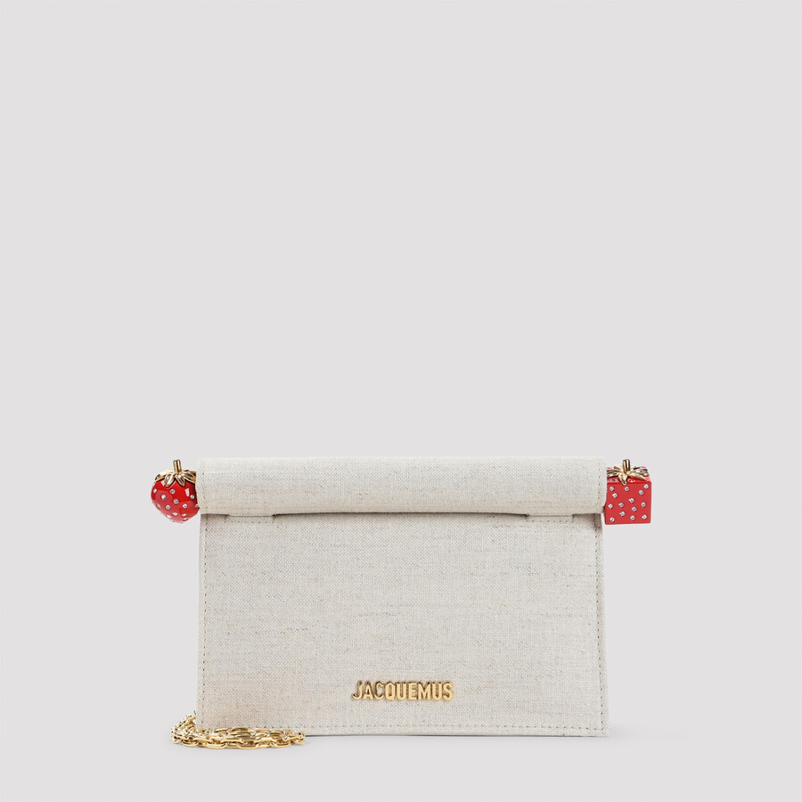 Jacquemus Le Petit Pochette Rond C Handbag In White