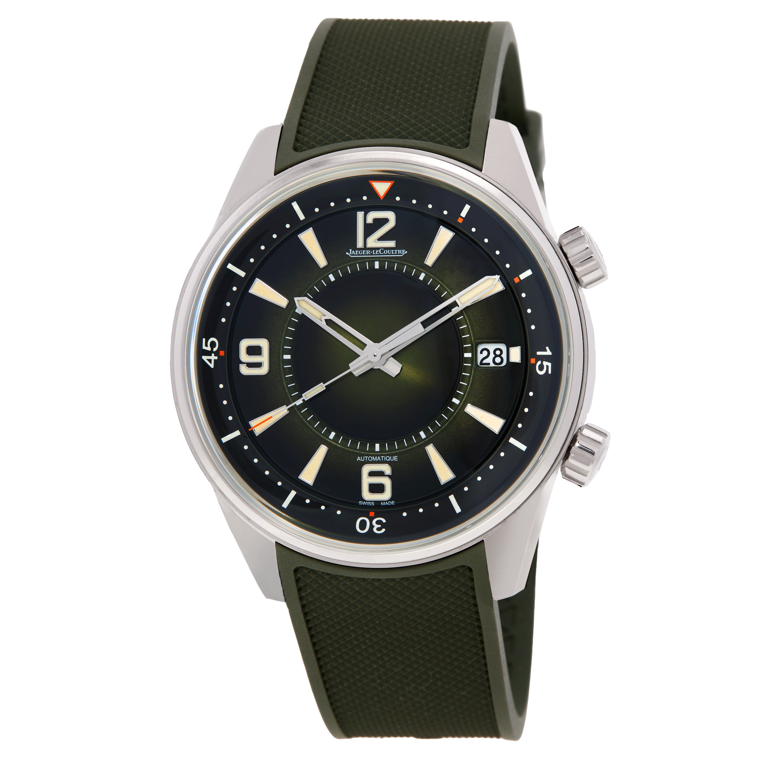 Jaeger LeCoultre Polaris Date Automatic Green Dial Watch JLQ906863J