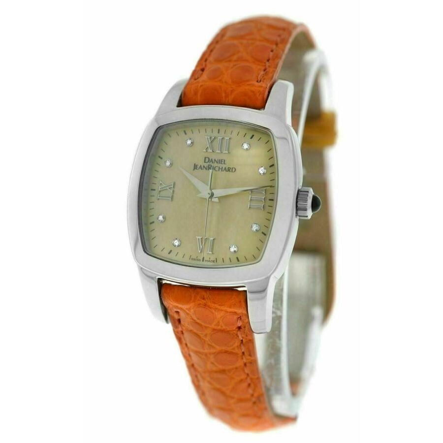 Jean Richard TV Screen Milady Mother of Pearl Dial Ladies Watch