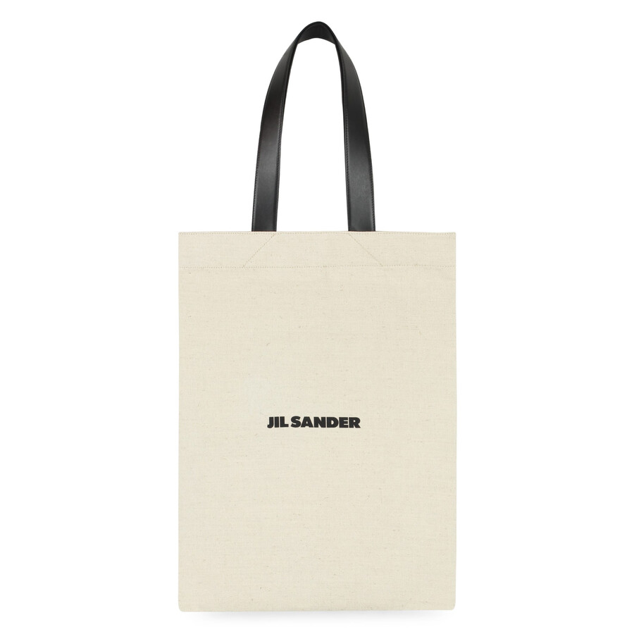 Jil Sander Canvas Tote Bag In Neutral