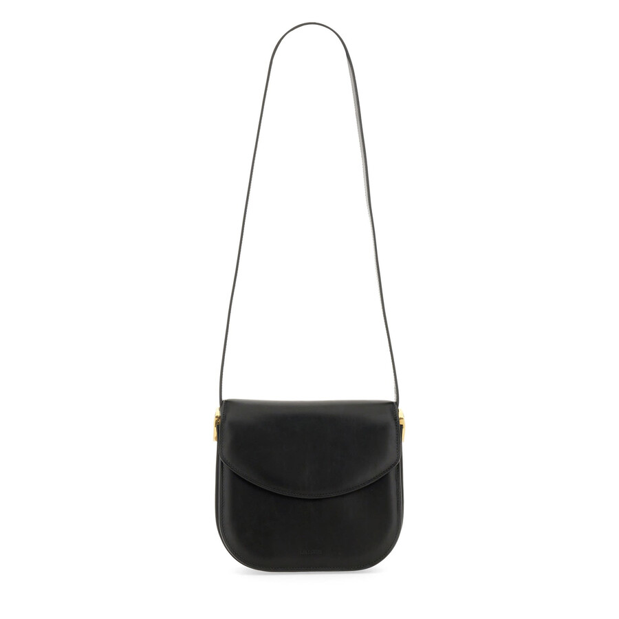 Jil Sander Coin Shoulder Bag In Black