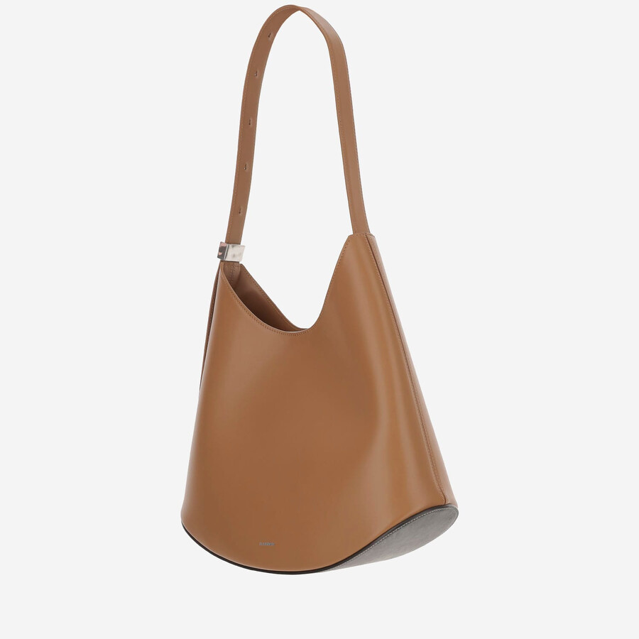 Jil Sander Women Brown Eldorado Medium Hobo Bag, Onesize Luxury Hobos For Women Darveys In Brown
