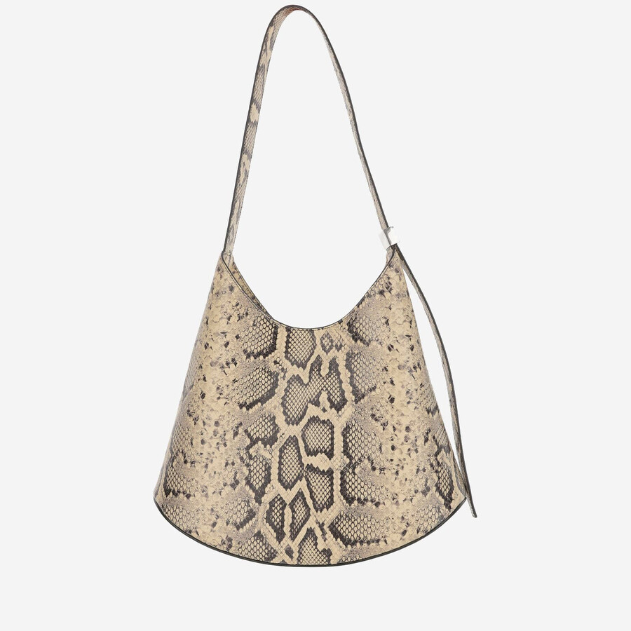 Jil Sander Eldorado Medium Leather Shoulder Bag In Neutral