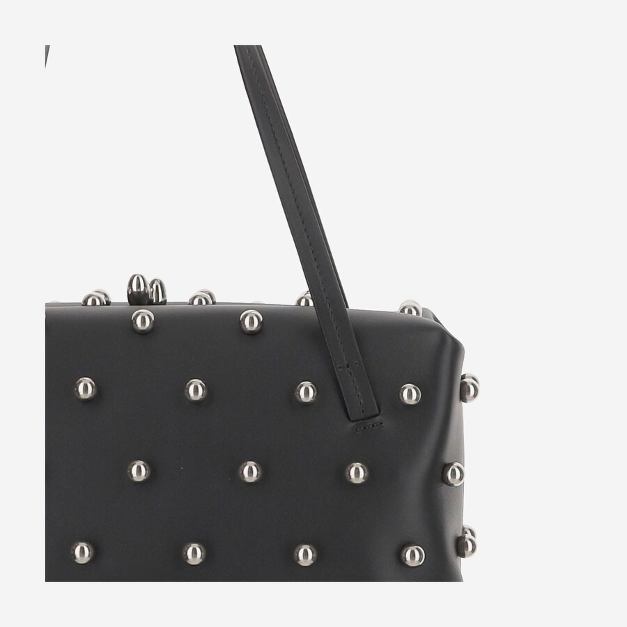 Jil Sander Goji Pillow Leather Shoulder Bag In White