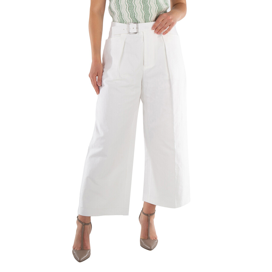 パンツ Jil Sander Ivory viscose blend pant (J01KA0137J65005 105) Jil Sander Ivory viscose blend pant (J01KA0137J65005 105
