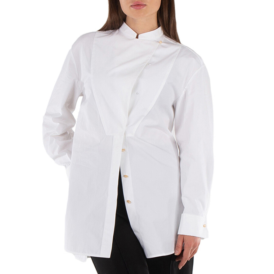 Tシャツ・カットソー JIL SANDER Women Tops J05DL0002J45001 100 White Jil Sander - Logo cotton t-shirt White - The Corner