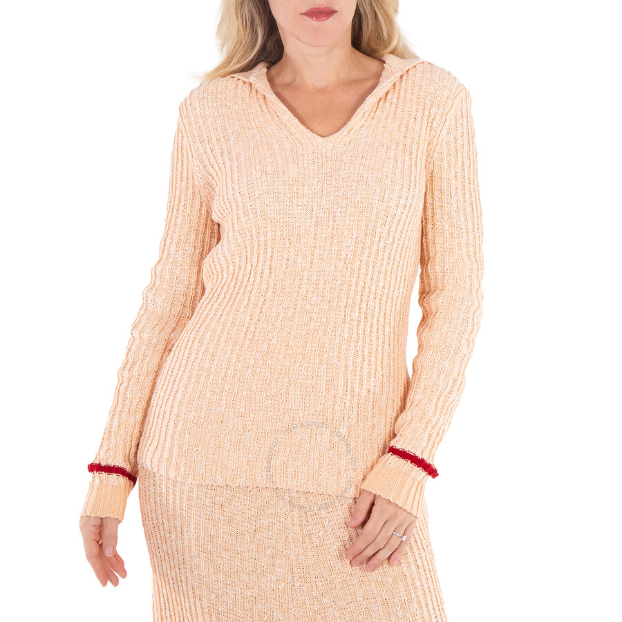 Jil Sander Long Sleeve Cashmere V-Neck Sweater