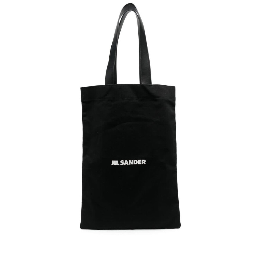 Jil Sander Extra Large Canvas Tote Bag In Black