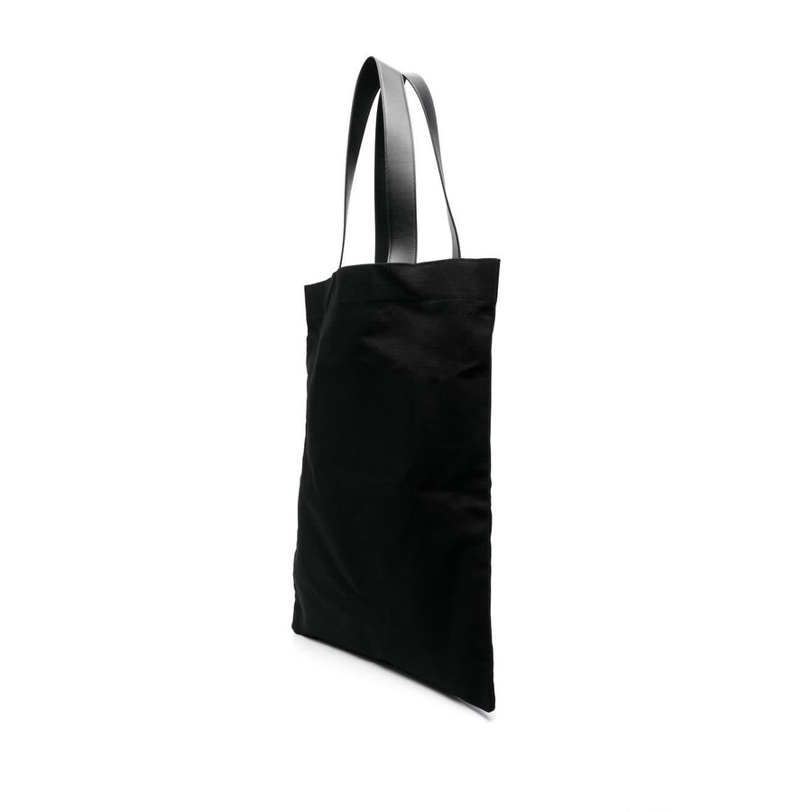 Jil Sander Extra Large Canvas Tote Bag In Black
