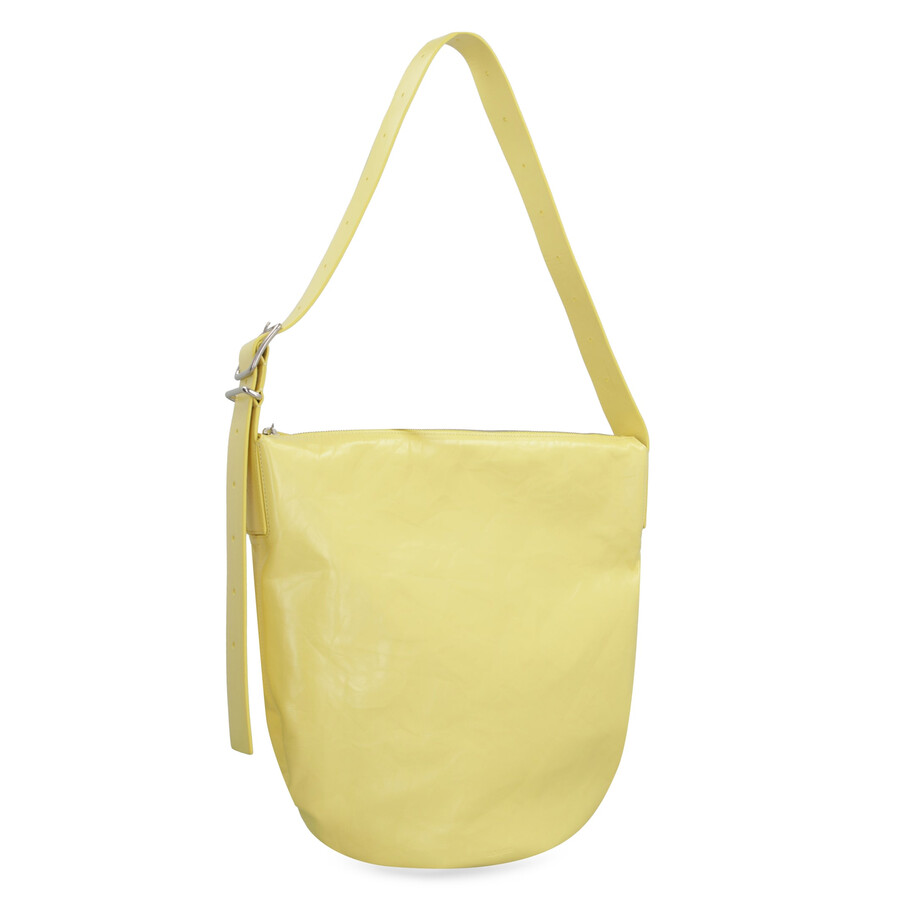 Jil Sander Leather Crossbody Bag In Yellow