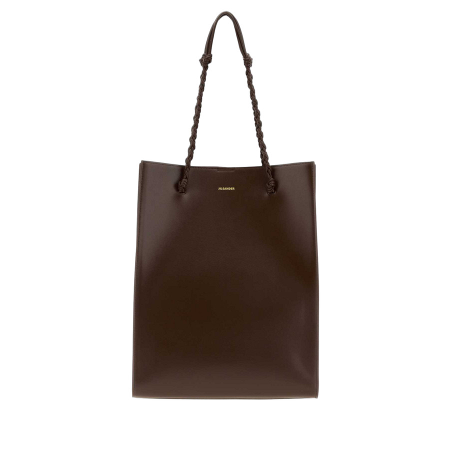 Jil Sander Leather Tote Tote Bag  Brown