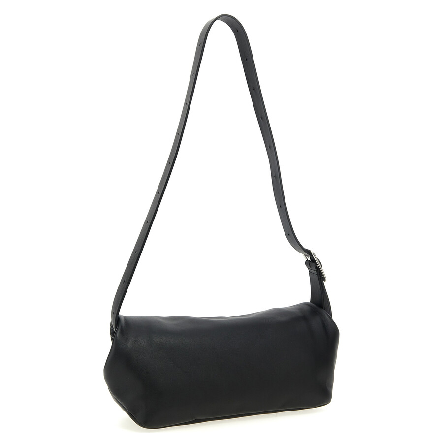 Jil Sander Rollup Small Handbag In Black