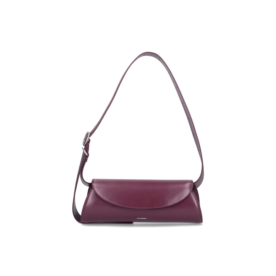 Jil Sander Small Shoulder Bag Cannolo In Purple