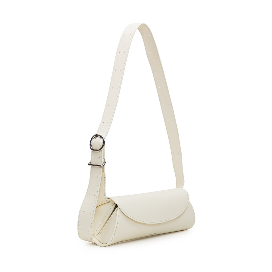 Jil Sander Small Shoulder Bag Cannolo In White