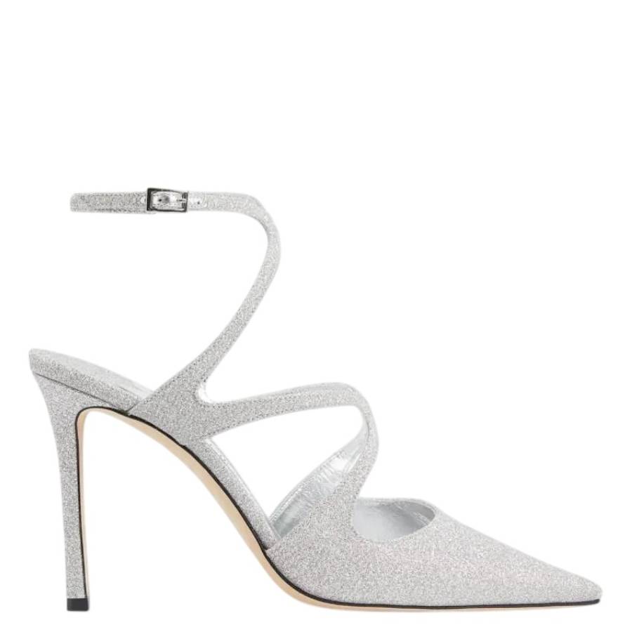Jimmy Choo Azia 95 Glitter Pumps, Brand Size 35.5 ( US Size 5.5